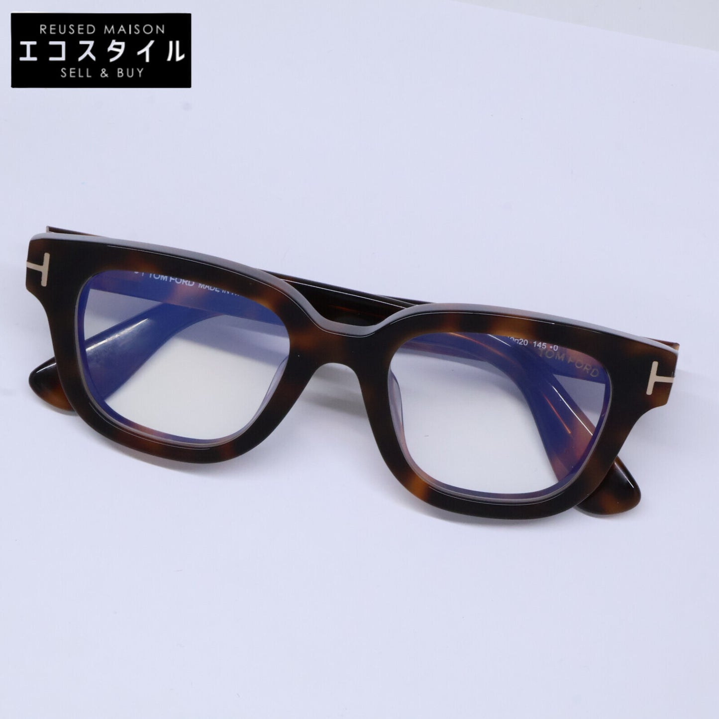 TOM FORD トムフォード TF6072-D-B ハバナ×ゴールド ウェリントンサングラス 眼鏡