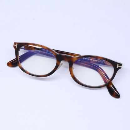TOM FORD トムフォード FT6075-D-B/V 053 ブラウン キャットアイシェイプブルーライトカットメガネ 眼鏡