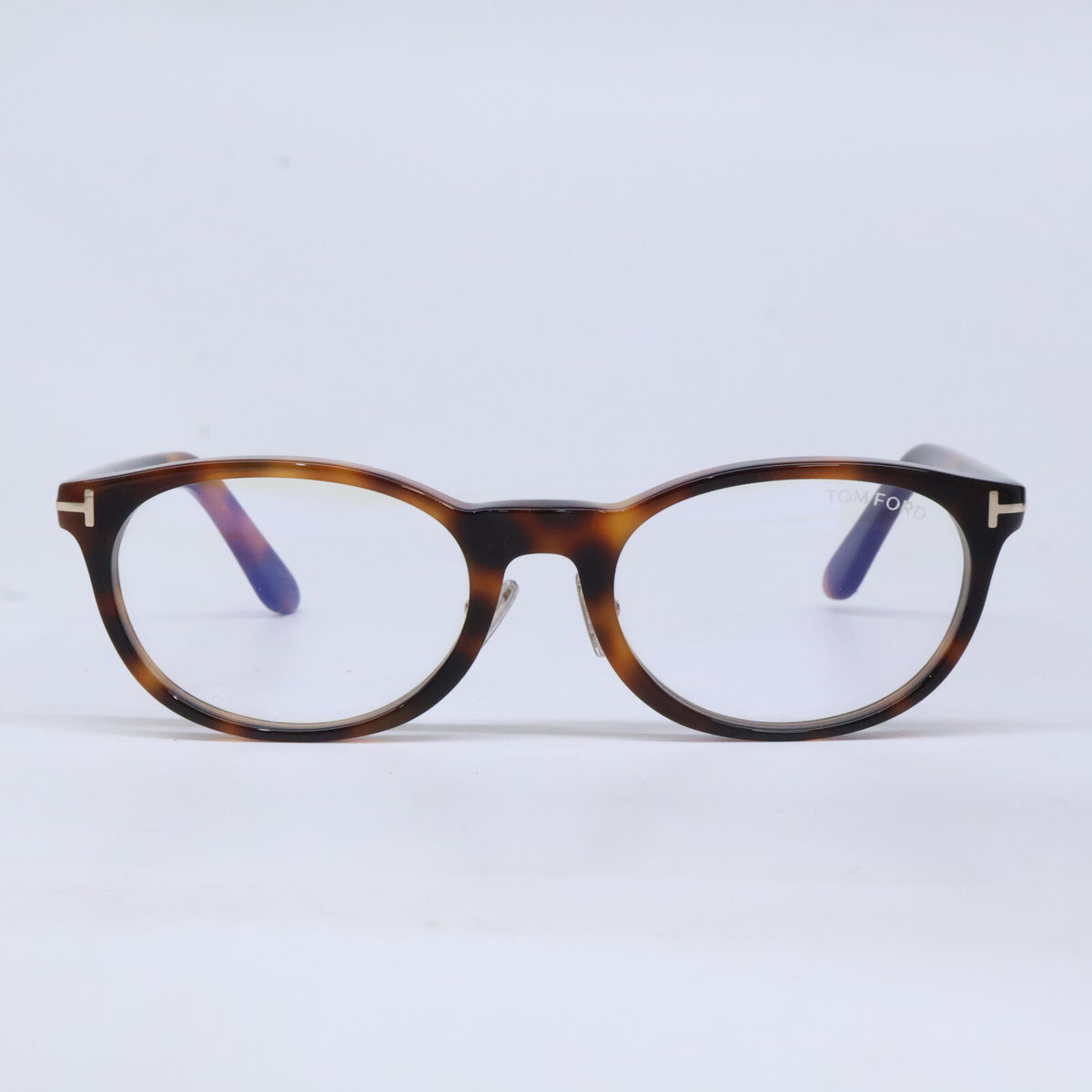 TOM FORD トムフォード FT6075-D-B/V 053 ブラウン キャットアイシェイプブルーライトカットメガネ 眼鏡