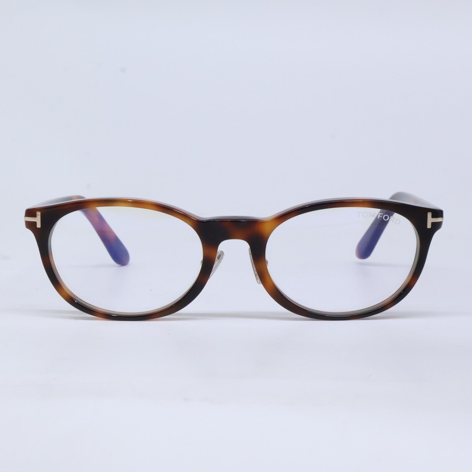TOM FORD トムフォード FT6075-D-B/V 053 ブラウン キャットアイシェイプブルーライトカットメガネ 眼鏡