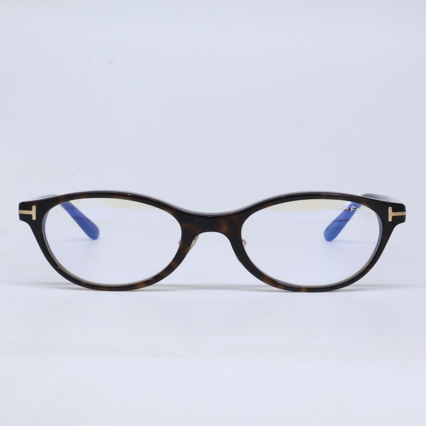 TOM FORD トムフォード FT6114-D-B/V 052 ダークハバナ オーバルスタイル ブルーライトカットメガネ 眼鏡