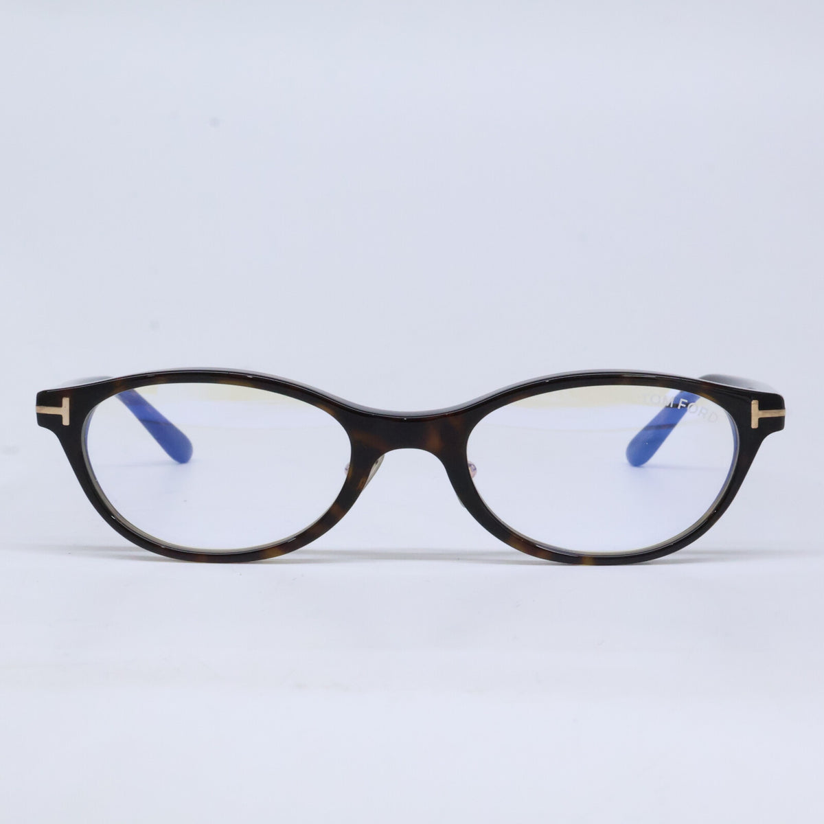 TOM FORD トムフォード FT6114-D-B/V 052 ダークハバナ オーバルスタイル ブルーライトカットメガネ 眼鏡