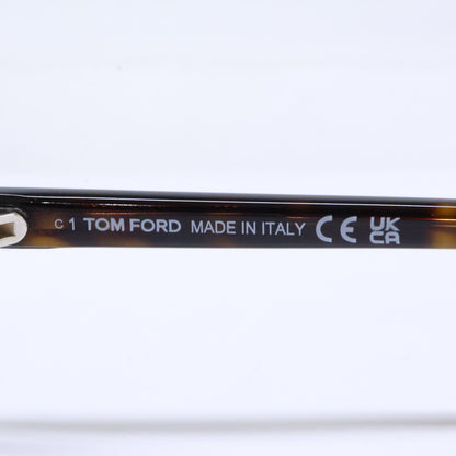TOM FORD トムフォード FT6114-D-B/V 052 ダークハバナ オーバルスタイル ブルーライトカットメガネ 眼鏡
