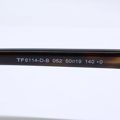 TOM FORD トムフォード FT6114-D-B/V 052 ダークハバナ オーバルスタイル ブルーライトカットメガネ 眼鏡