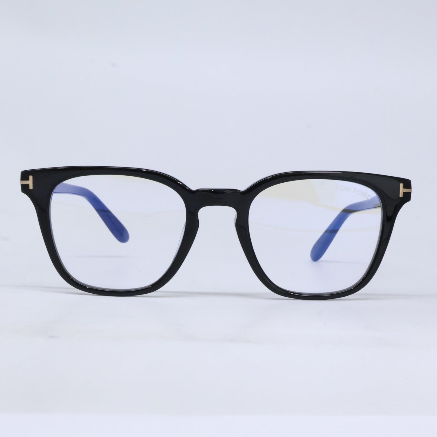 TOM FORD トムフォード FT6014-K-B/V 001 シャイニーブラック ウェリントン型フレーム ブルーライトカットメガネ 眼鏡