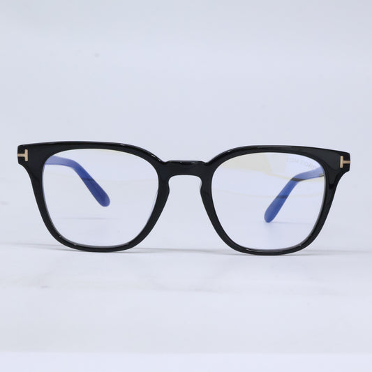 TOM FORD トムフォード FT6014-K-B/V 001 シャイニーブラック ウェリントン型フレーム ブルーライトカットメガネ 眼鏡