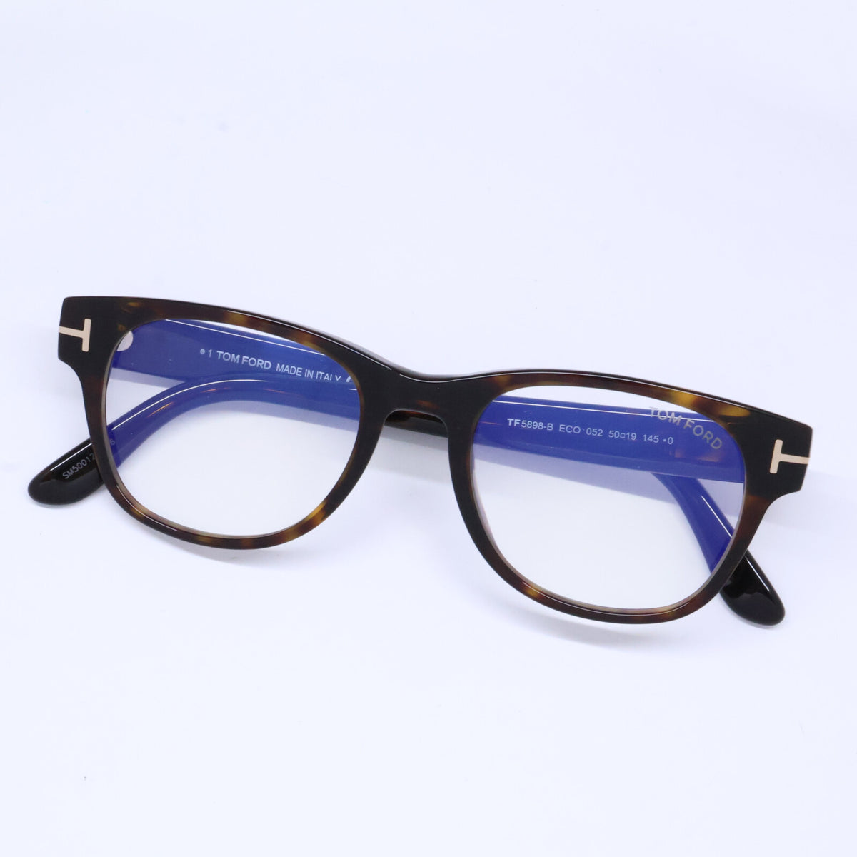 TOM FORD トムフォード FT5898-B/V 052 ダークハバナ ボスリントンシェイプフレーム ブルーライトカットメガネ 眼鏡