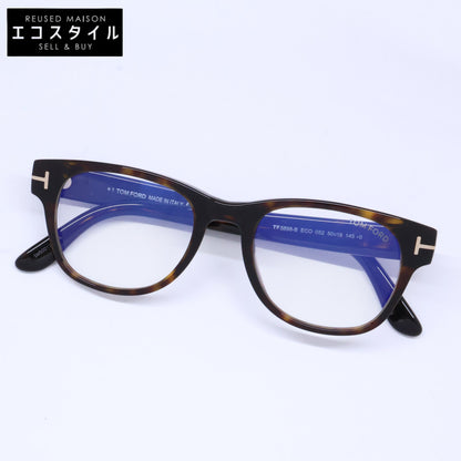 TOM FORD トムフォード FT5898-B/V 052 ダークハバナ ボスリントンシェイプフレーム ブルーライトカットメガネ 眼鏡