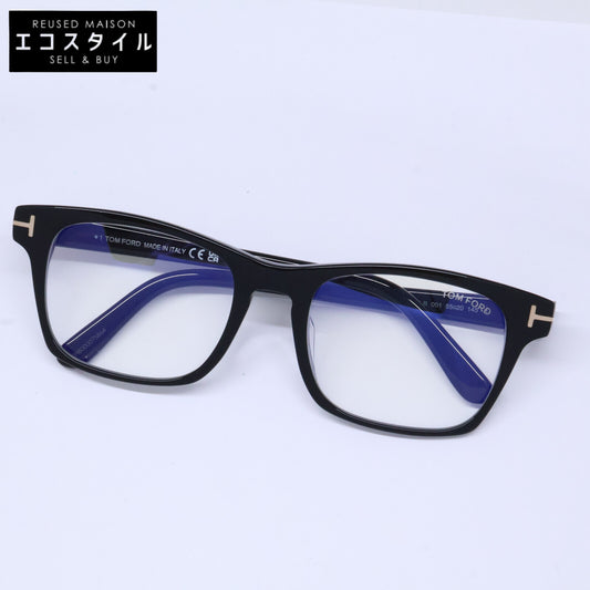 TOM FORD トムフォード FT6150-D-B/V 001 シャイニーブラック アジアフィット スクエアモデル ブルーライトカットメガネ 眼鏡