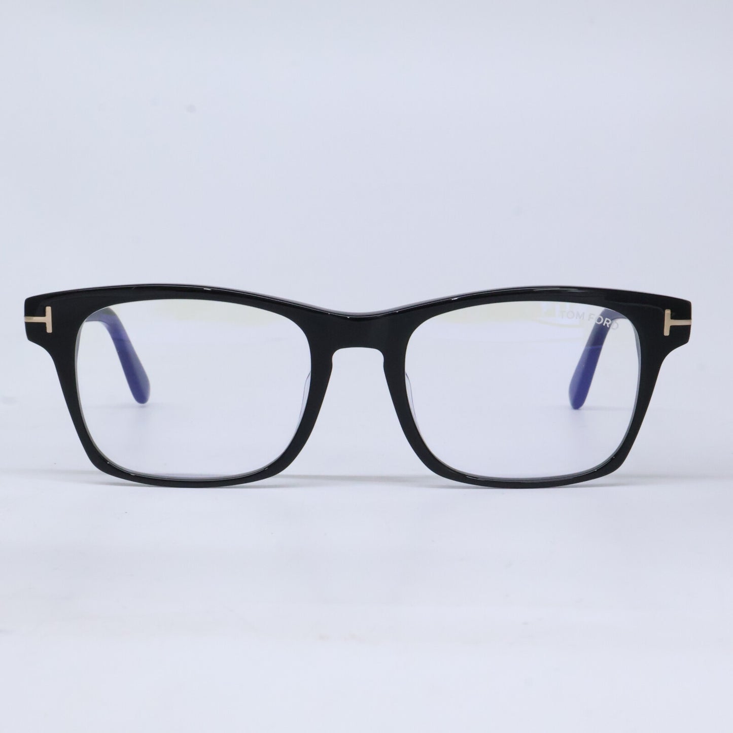 TOM FORD トムフォード FT6150-D-B/V 001 シャイニーブラック アジアフィット スクエアモデル ブルーライトカットメガネ 眼鏡