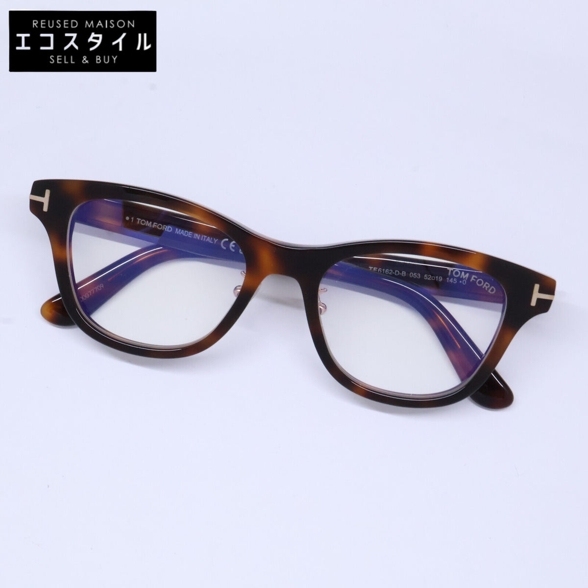 TOM FORD トムフォード FT6162-D-B/V 053 ブラウン アジアンフィットメガネ 眼鏡