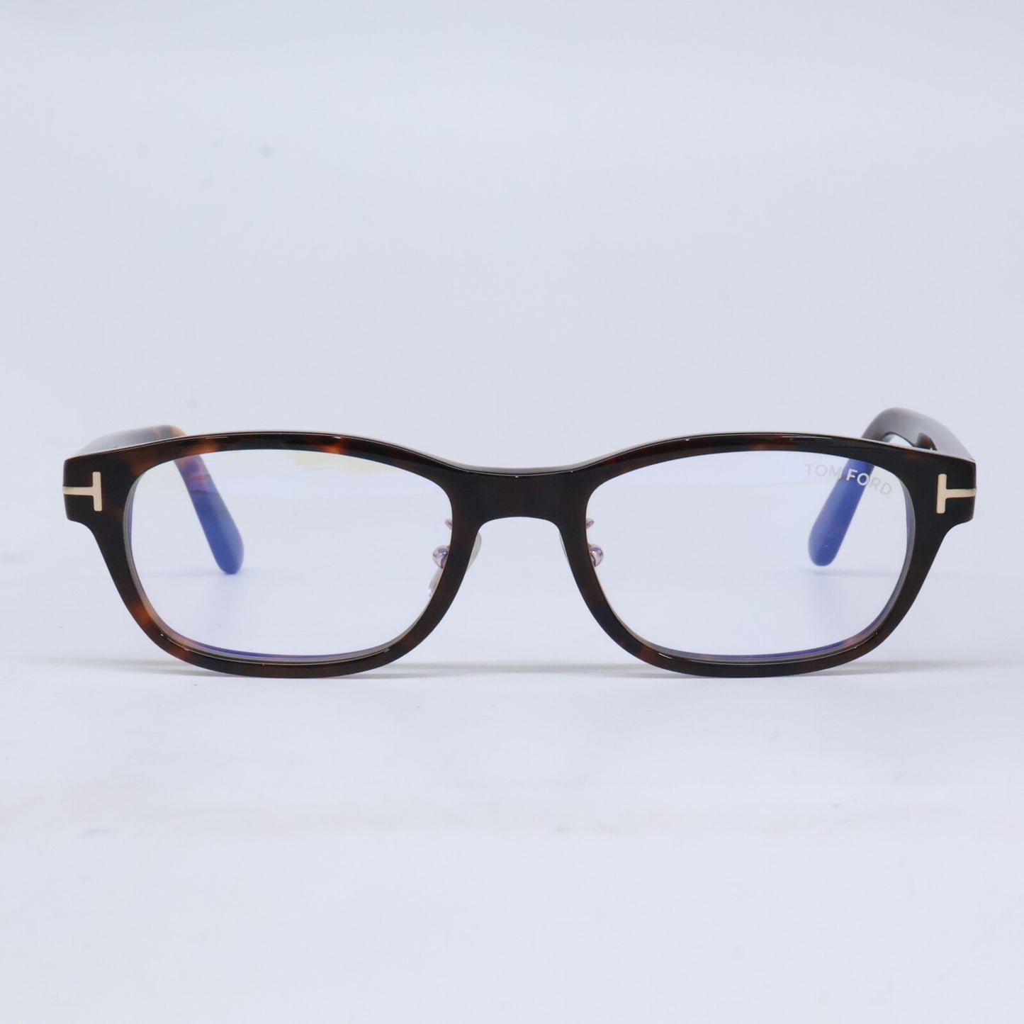 TOM FORD トムフォード FT6115-D-B/V 052 ダークハバナ スクエア型フレーム ブルーライトカットメガネ 眼鏡