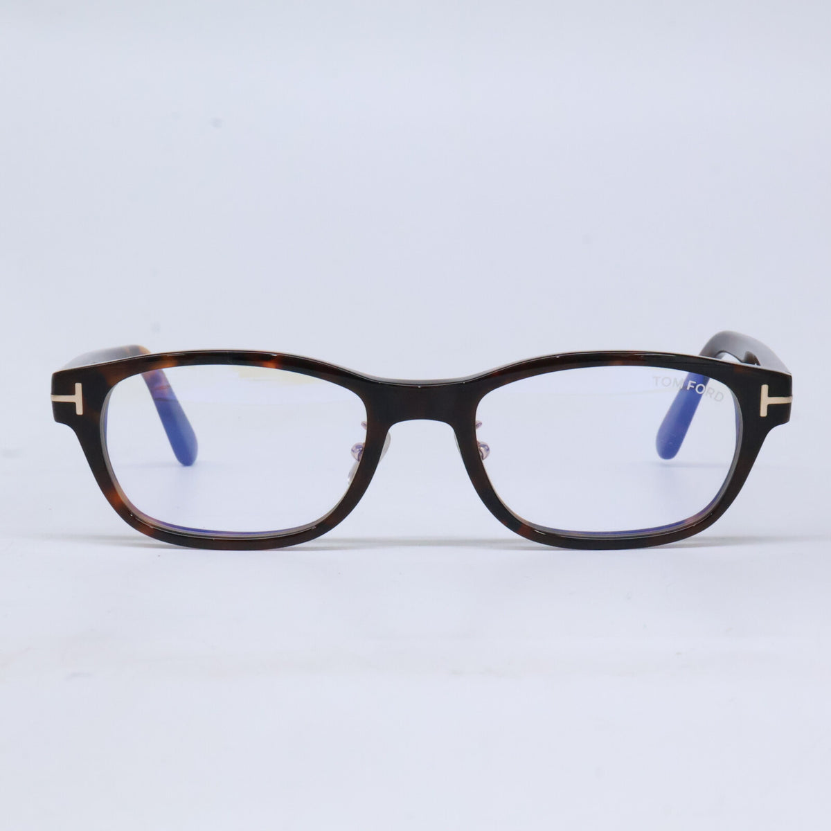 TOM FORD トムフォード FT6115-D-B/V 052 ダークハバナ スクエア型フレーム ブルーライトカットメガネ 眼鏡