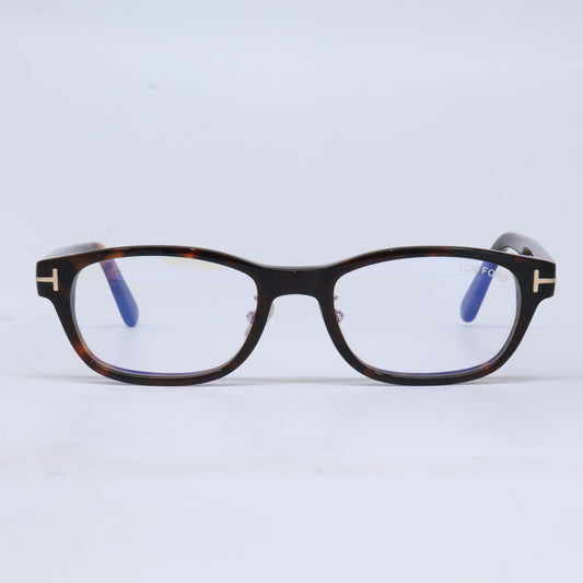 TOM FORD トムフォード FT6115-D-B/V 052 ダークハバナ スクエア型フレーム ブルーライトカットメガネ 眼鏡