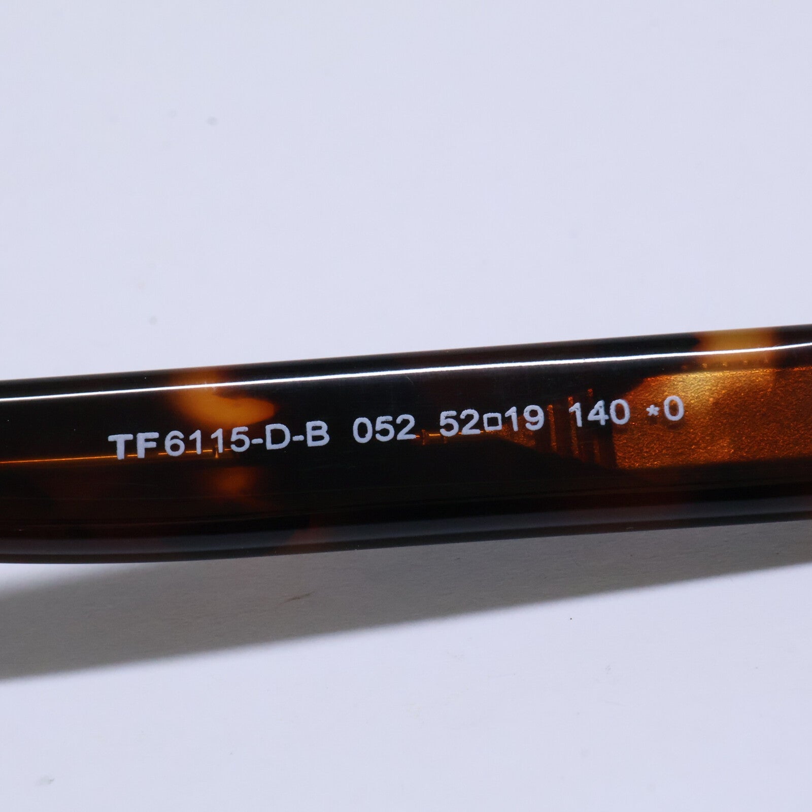 TOM FORD トムフォード FT6115-D-B/V 052 ダークハバナ スクエア型フレーム ブルーライトカットメガネ 眼鏡
