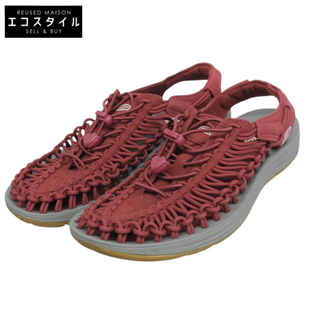 KEEN キーン 美品 UNEEK 3C オープン エア スニーカー シューズ メンズ レッド系 25.5cm 1017036 シューズ