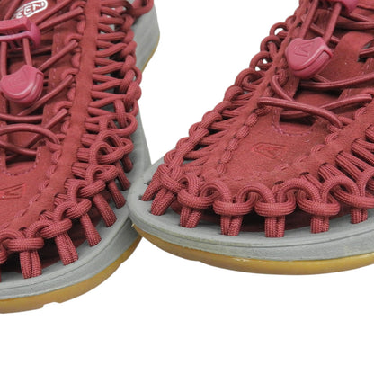 KEEN キーン 美品 UNEEK 3C オープン エア スニーカー シューズ メンズ レッド系 25.5cm 1017036 シューズ