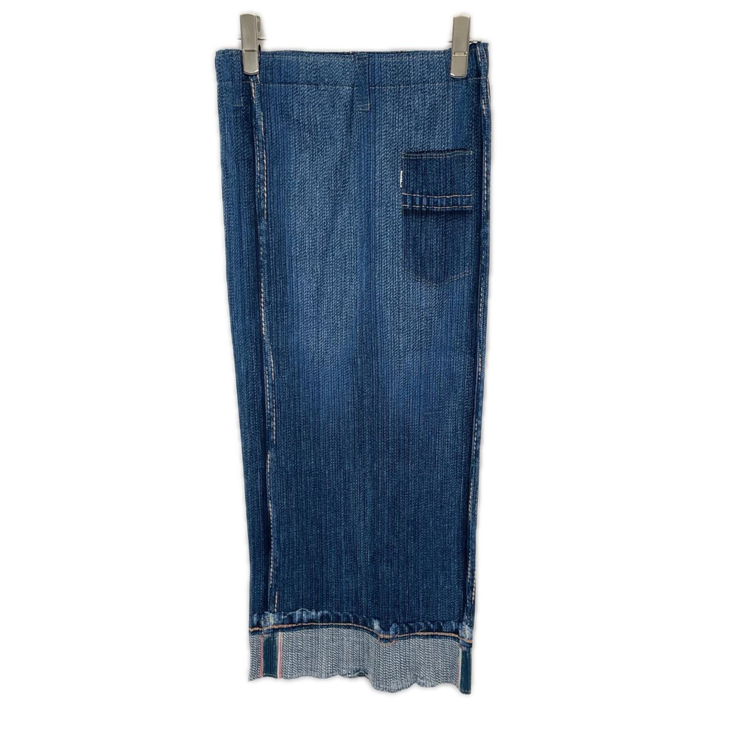 PLEATS PLEASE プリーツプリーズ 00年製 PP02-JG701 デニム転写プリーツデニム ボトムス