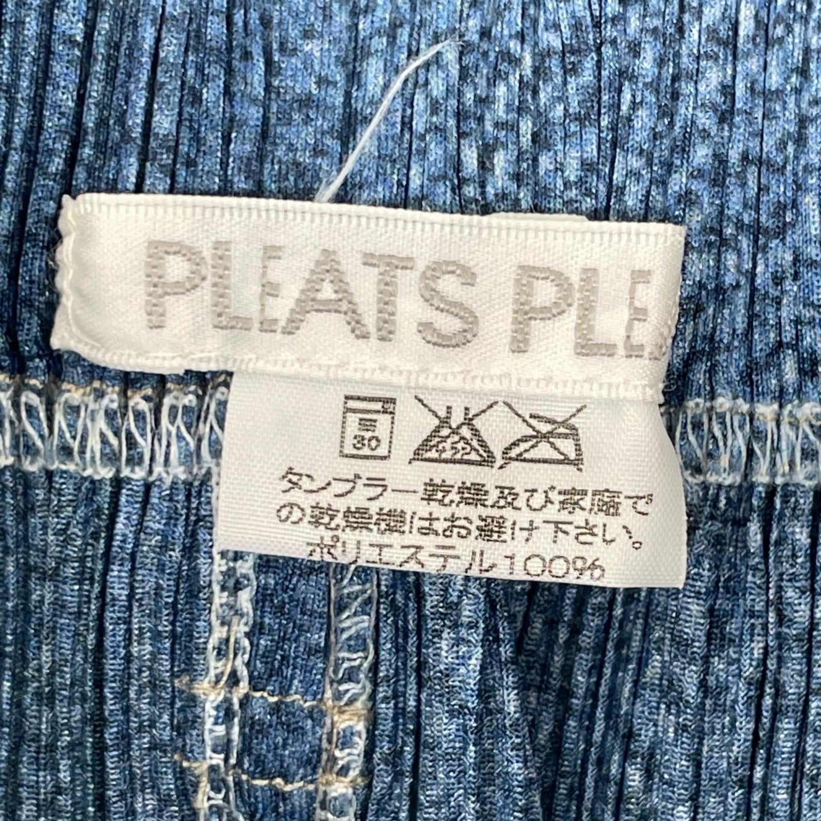 PLEATS PLEASE プリーツプリーズ 00年製 PP02-JG701 デニム転写プリーツデニム ボトムス