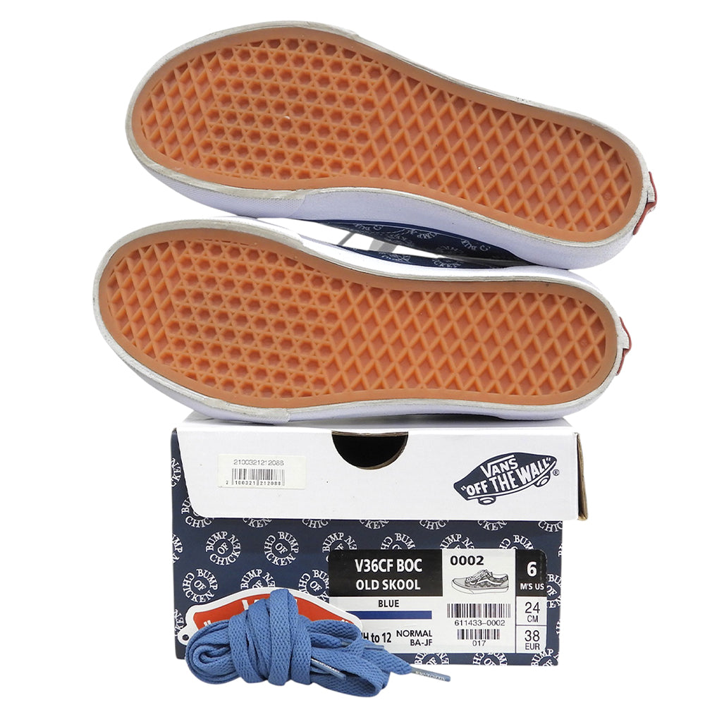 VANS バンズ 美品 BUMP OF CHICKEN OLD SKOOL スニーカー シューズ レディース ブルー 24cm シューズ