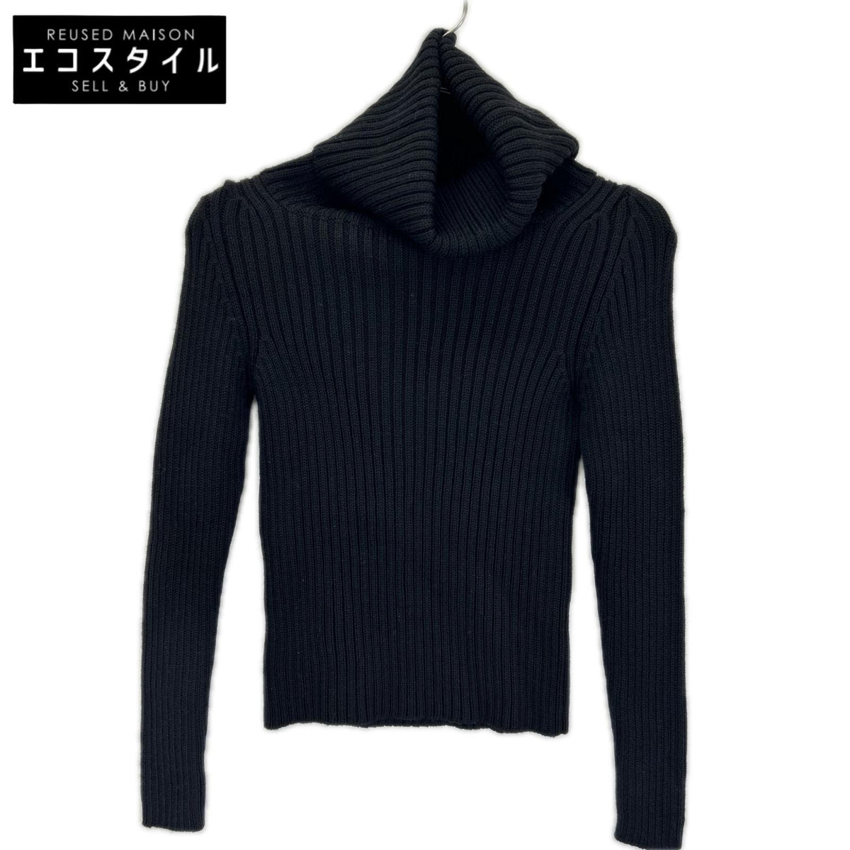 PRADA SPORT プラダスポーツ ブラック タートルネック ニット トップス