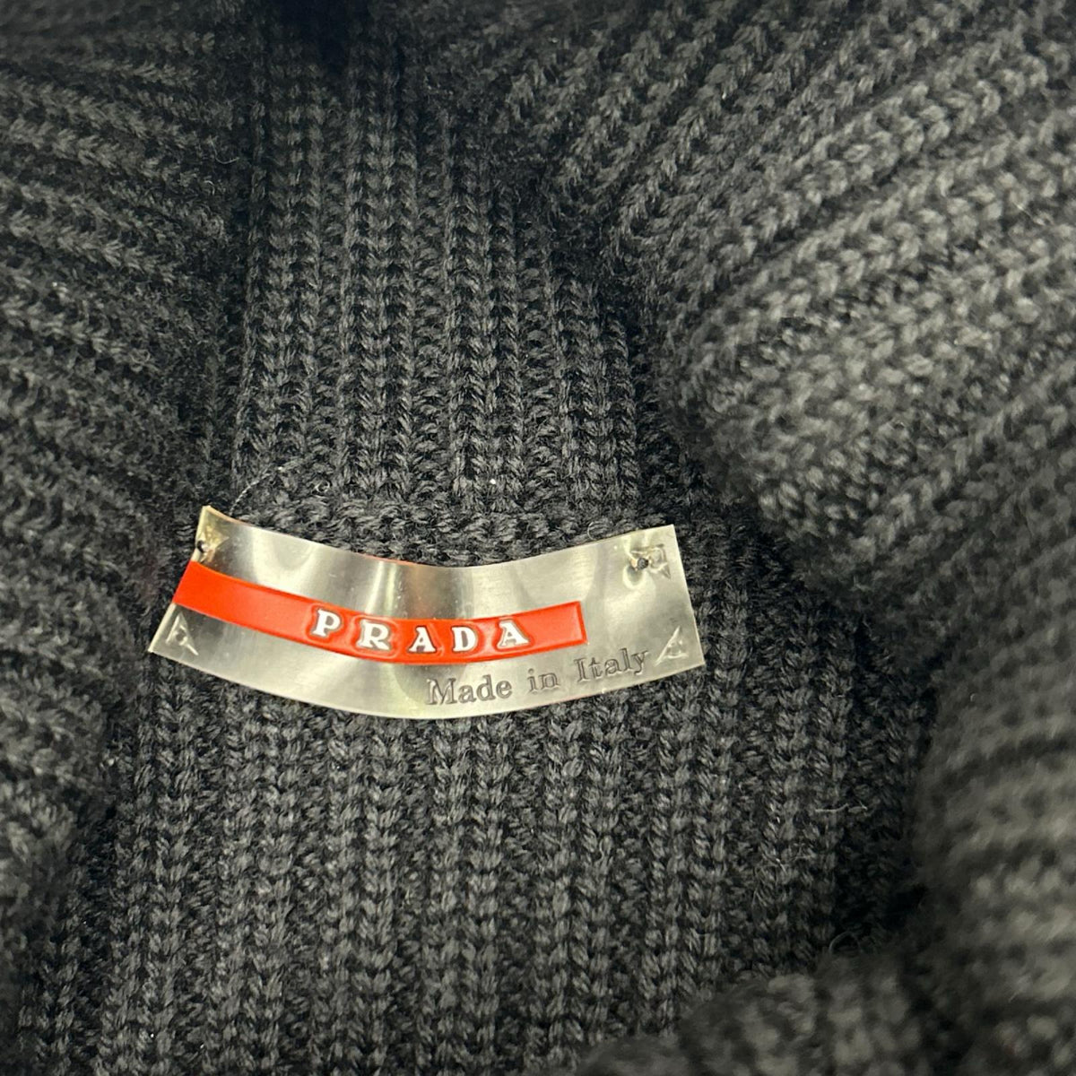PRADA SPORT プラダスポーツ ブラック タートルネック ニット トップス
