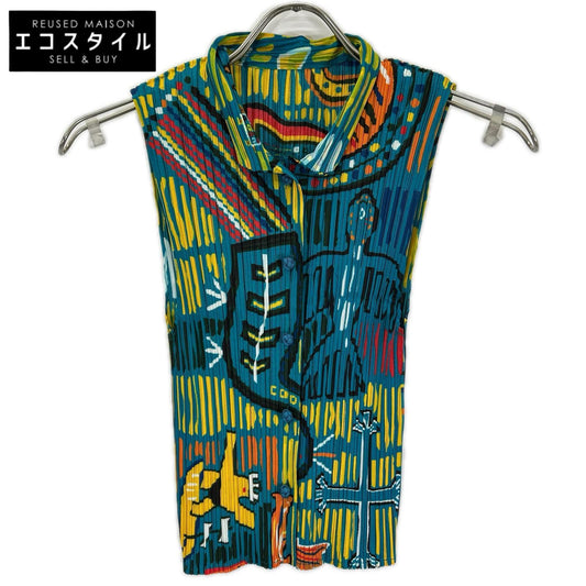 PLEATS PLEASE Pleats Please Made in 2012 PP22-JE711 All-over-print vest vest