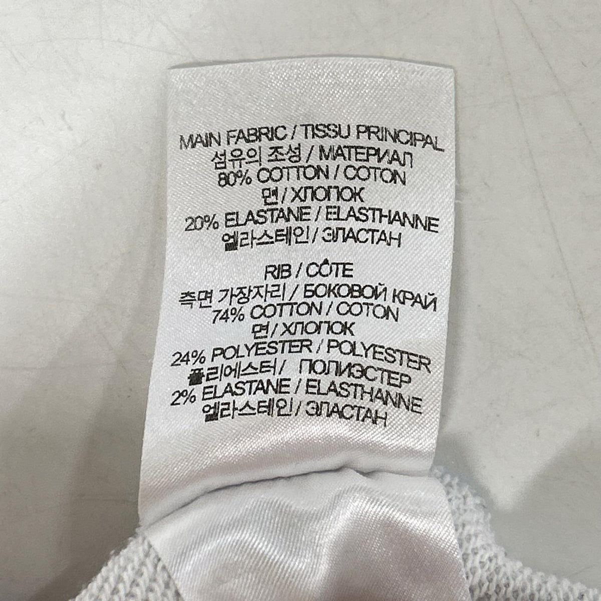 VETEMENTS ヴェトモン ホワイト×ブルー　コットン　スカイプリントパーカー トップス