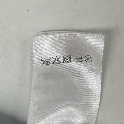 VETEMENTS ヴェトモン ホワイト×ブルー　コットン　スカイプリントパーカー トップス