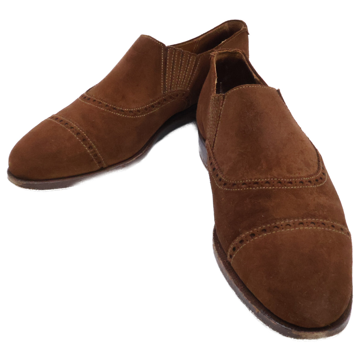 Crockett&Jones クロケット＆ジョーンズ ポールセンスコーン別注 160ラスト スエード サイドエラスティックシューズ シューズ