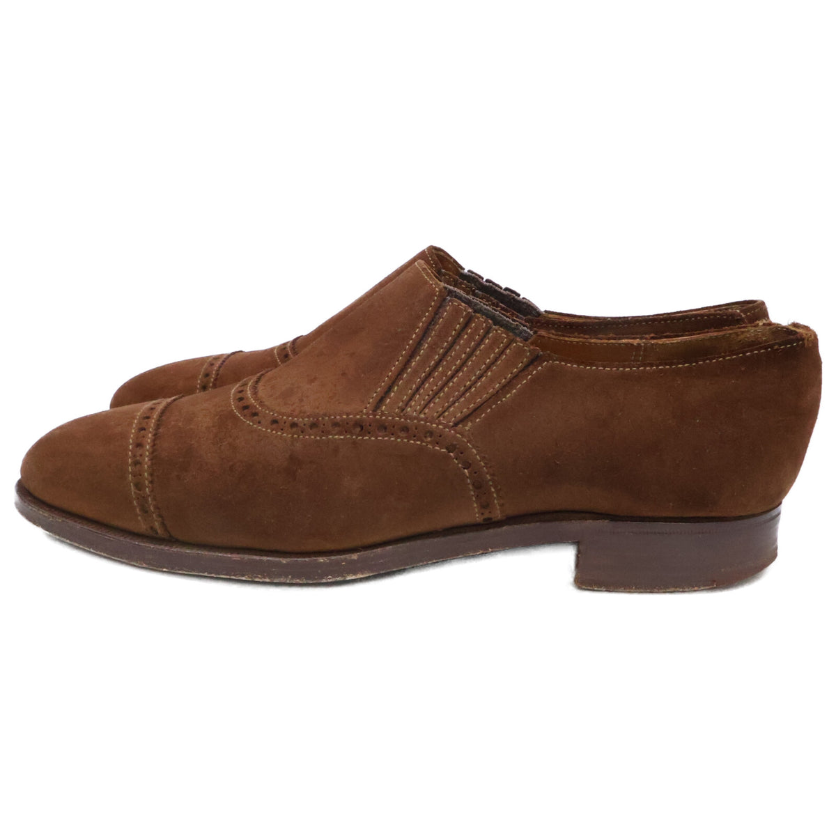 Crockett&Jones クロケット＆ジョーンズ ポールセンスコーン別注 160ラスト スエード サイドエラスティックシューズ シューズ