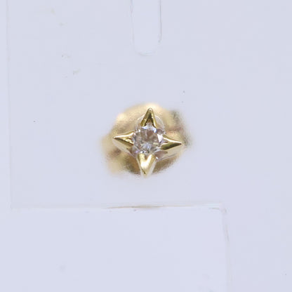 AHKAH アーカー 【美品】VC1379010400 ノーブルシリウス S ダイヤ 片耳 シングル ピアス