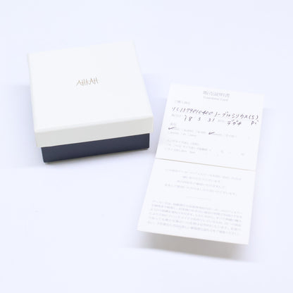 AHKAH アーカー 【美品】VC1379010400 ノーブルシリウス S ダイヤ 片耳 シングル ピアス