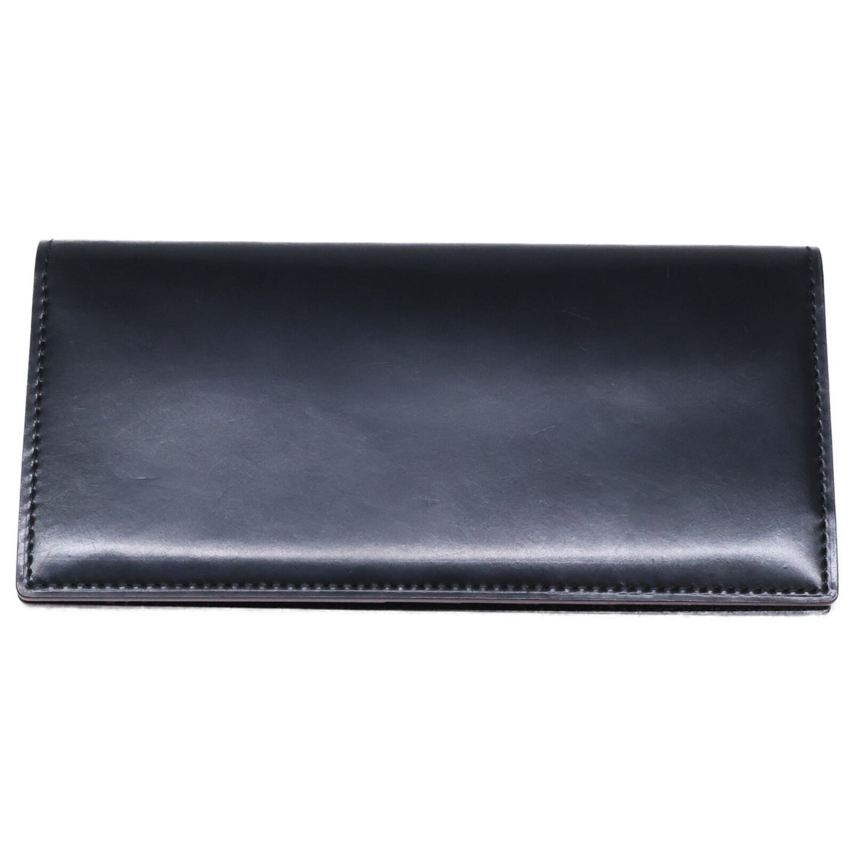 GANZO ガンゾ 【美品】57127 SHELL CORDOVAN 2 シェルコードバン2 マチ無し長財布 長財布（小銭入れなし）