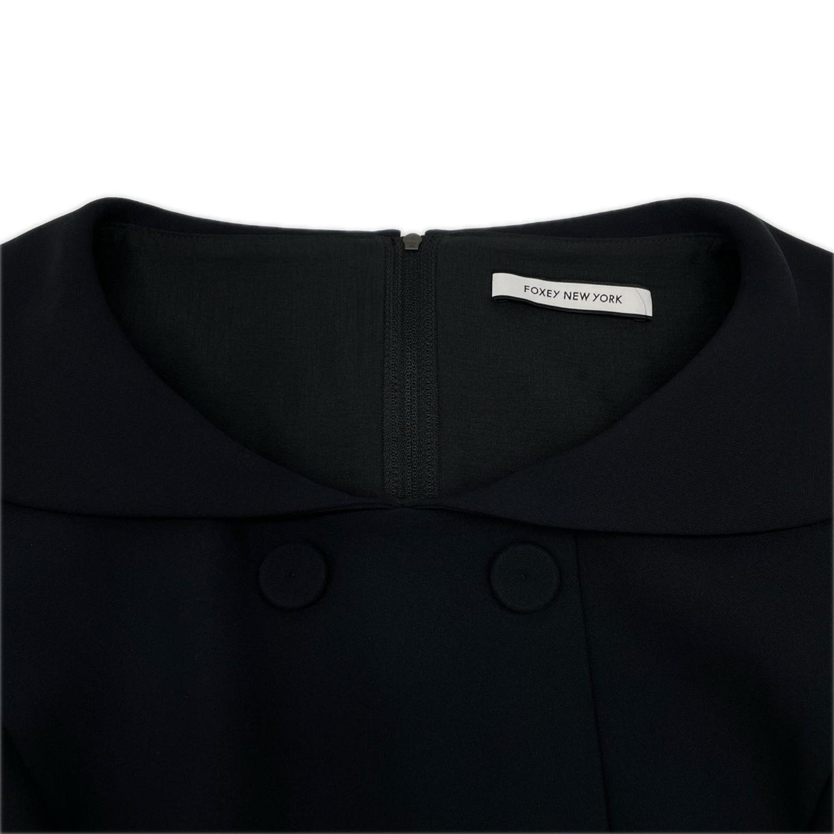 FOXEY NEW YORK フォクシーニューヨーク 45128 25年製 Dress Audrey オードリー ショールカラー フレアワンピース ワンピース