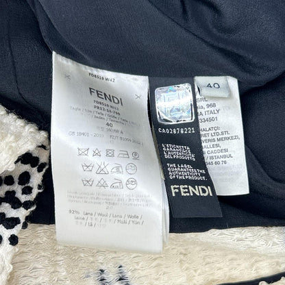 FENDI フェンディ FD8519 W42 ウール ノースリーブ ワンピース ワンピース
