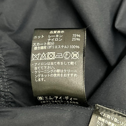 m,i,d, エムアイディー G745-008 Vネックギャザードッキングロングワンピース ワンピース