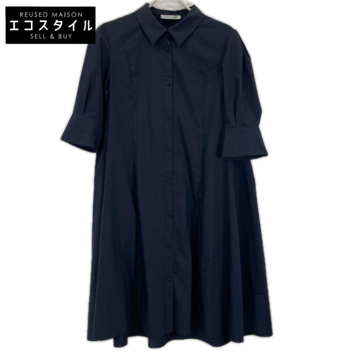 FOXEY NEW YORK フォクシーニューヨーク 24年製 44667 ネイビー Dress Aerienne パフスリーブ ワンピース ワンピース