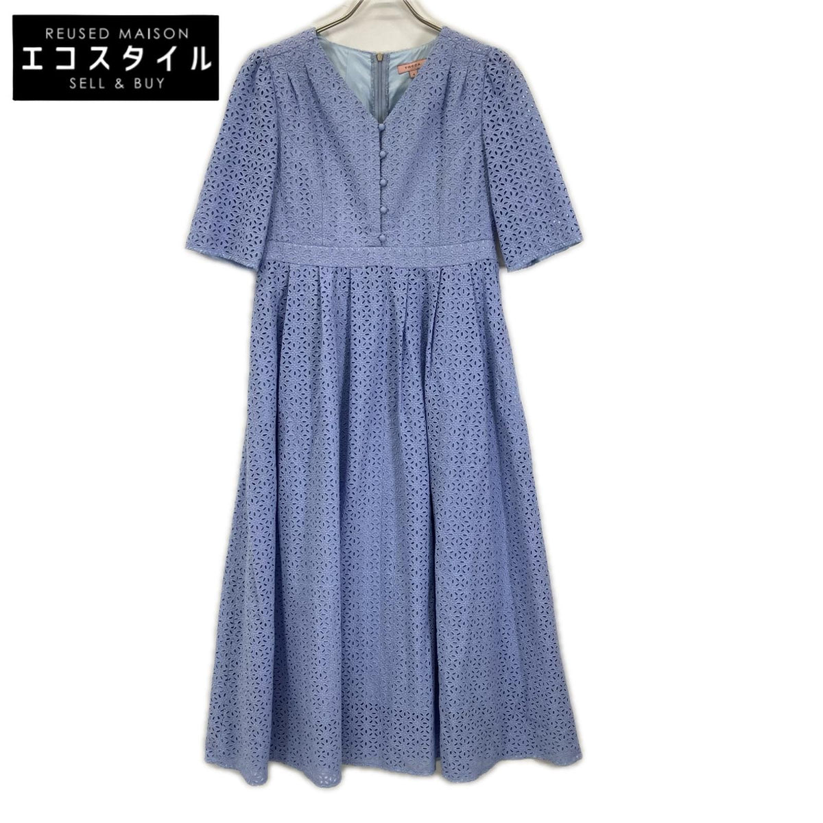 TOCCA トッカ 25SS OPTOGM0865 ブルー FLOWER OF ZELLIGE ワンピース ワンピース