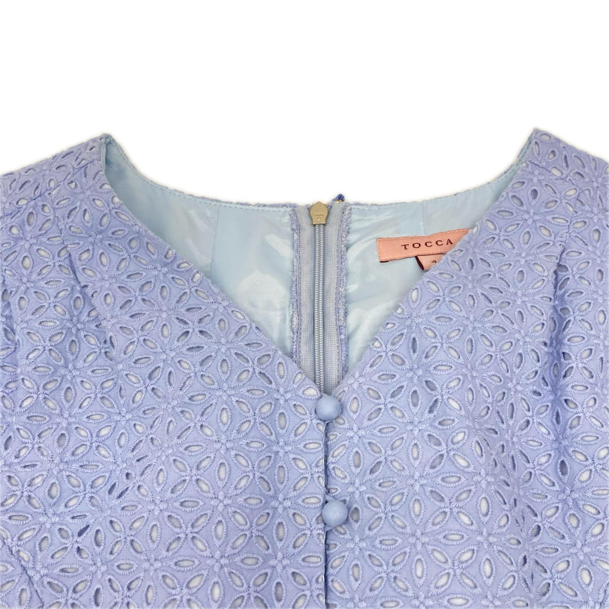 TOCCA トッカ 25SS OPTOGM0865 ブルー FLOWER OF ZELLIGE ワンピース ワンピース