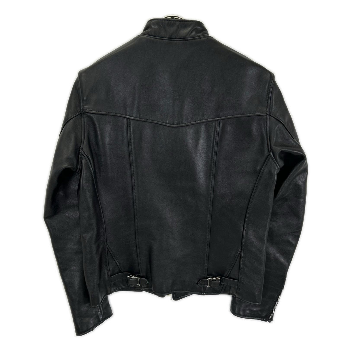 JAMES GROSE ジェームスグロース ブラック CLUBMAN COWライダースジャケット シングル 牛革 ジャケット