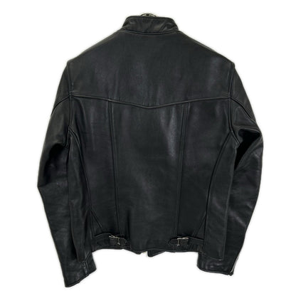 JAMES GROSE ジェームスグロース ブラック CLUBMAN COWライダースジャケット シングル 牛革 ジャケット