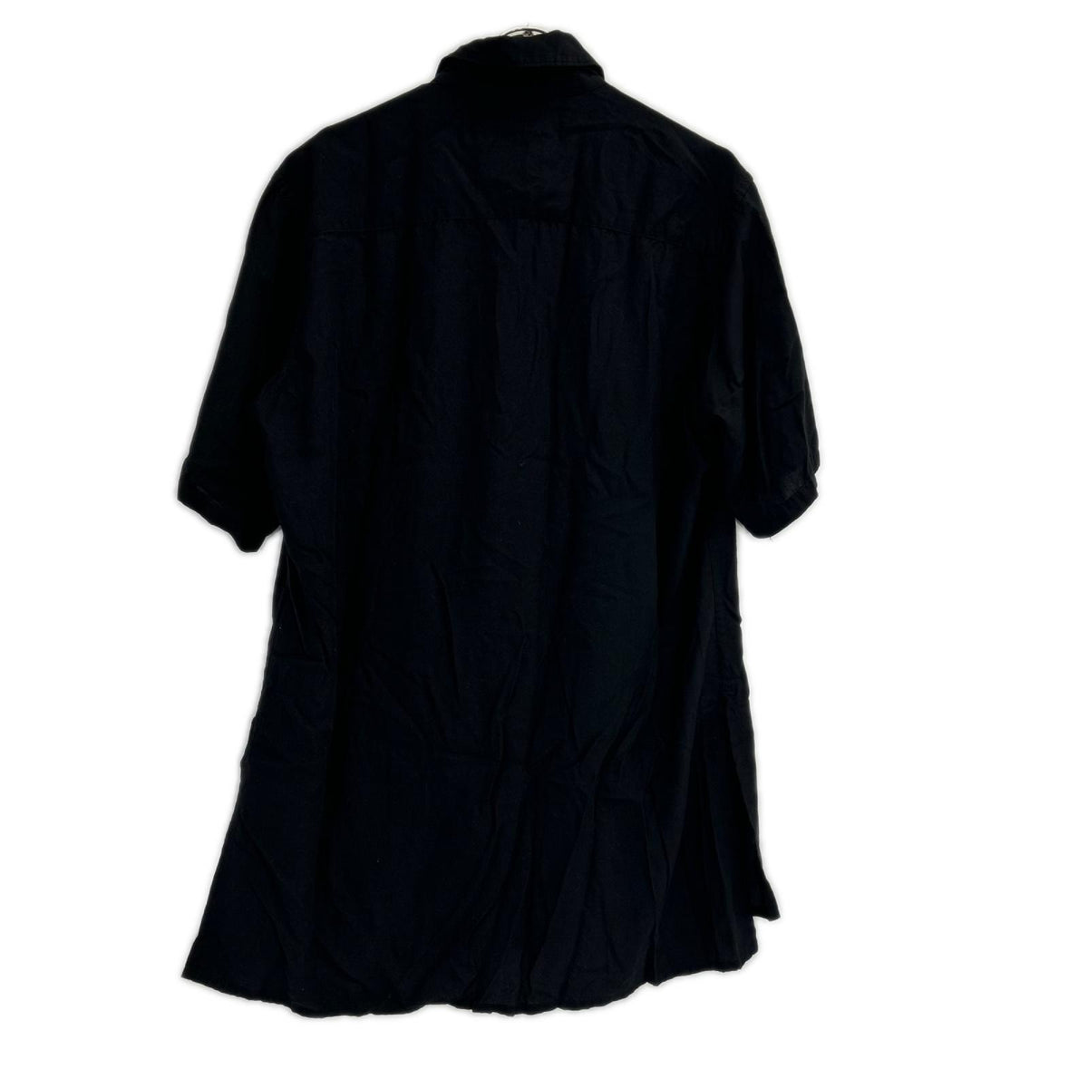 yohjiyamamoto ヨウジヤマモト PZ-B13-201 ブラック アレンジカラー半袖シャツ トップス