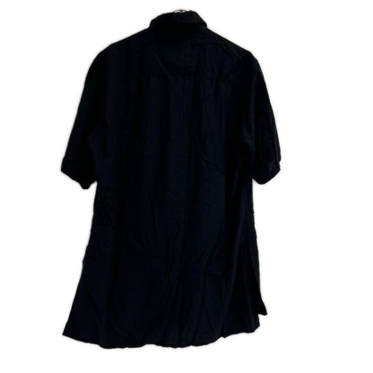yohjiyamamoto ヨウジヤマモト PZ-B13-201 ブラック アレンジカラー半袖シャツ トップス