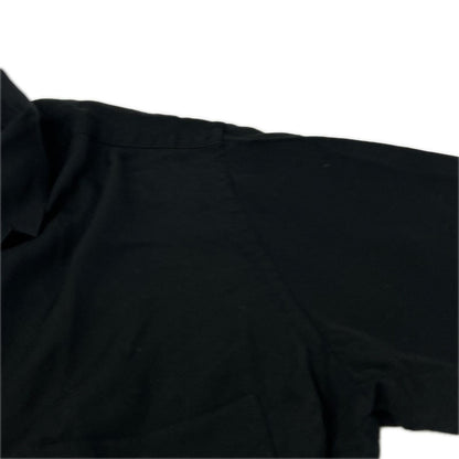 yohjiyamamoto ヨウジヤマモト PZ-B13-201 ブラック アレンジカラー半袖シャツ トップス