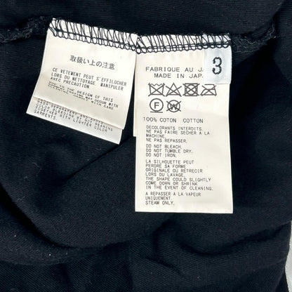 Yohji Yamamoto POUR HOMME ヨウジヤマモトプールオム HZ-T15-075 ブラック Tシャツ トップス