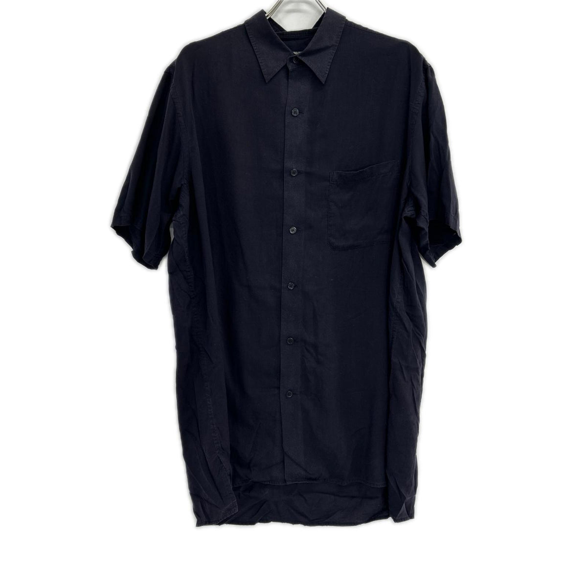 Yohji Yamamoto POUR HOMME ヨウジヤマモトプールオム HZ-B97-222 ネイビー 半袖シャツ トップス