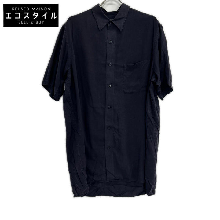 Yohji Yamamoto POUR HOMME ヨウジヤマモトプールオム HZ-B97-222 ネイビー 半袖シャツ トップス
