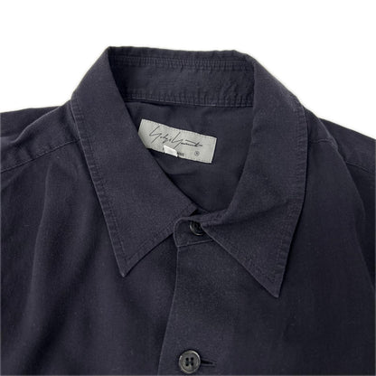 Yohji Yamamoto POUR HOMME ヨウジヤマモトプールオム HZ-B97-222 ネイビー 半袖シャツ トップス