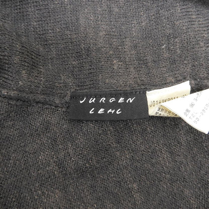 JURGEN LEHL ヨーガンレール 美品 ウール リネン 長袖セーター トップス レディース チャコールグレー M トップス